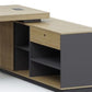 Wooden Writing Desk Natural L-Shape with Drawer Executive Desk Cable Management Clearhalo 'furn' 'furn_office_desk' 'Furniture' 'Office Desks' 'Office Furniture' 'office_desk' 6200141
