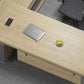 Wooden Writing Desk Natural L-Shape with Drawer Executive Desk Cable Management Clearhalo 'furn' 'furn_office_desk' 'Furniture' 'Office Desks' 'Office Furniture' 'office_desk' 6200144
