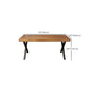Natural Industrial Rectangular Office Desk Solid Wood Writing Desk