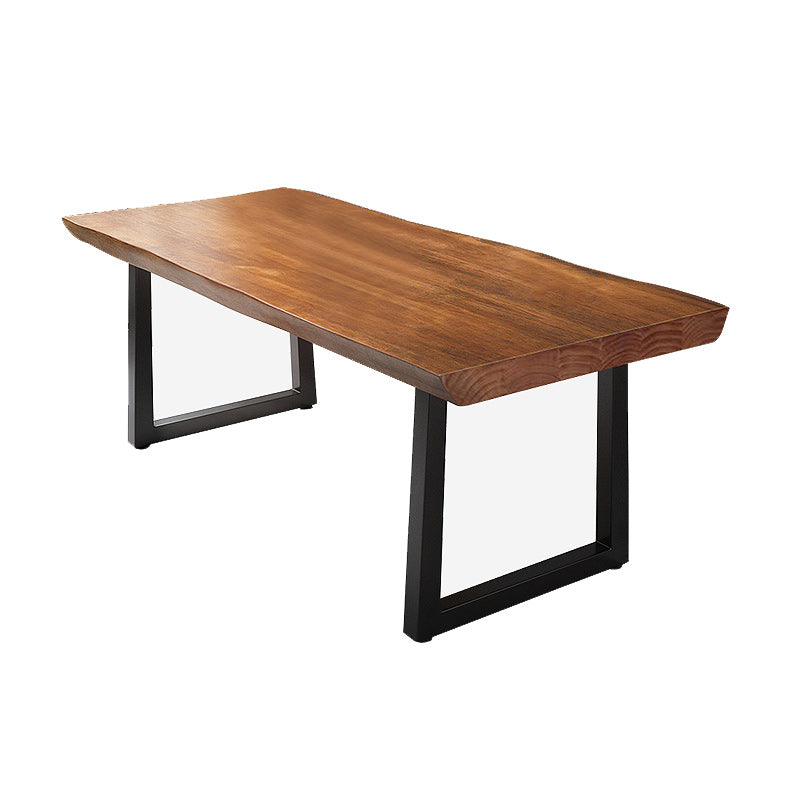 Bureau d'écriture industriel bureau de bureau en bois rectangulaire pour la maison