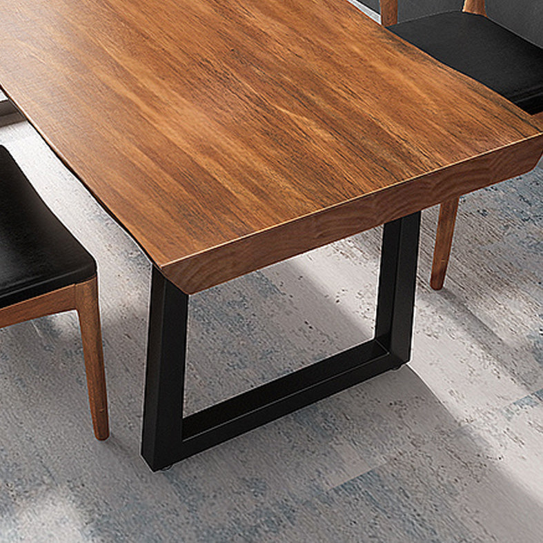 Bureau d'écriture industriel bureau de bureau en bois rectangulaire pour la maison