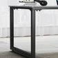 Rectangular Dark Taupe Writing Desk Sled Industrial Office Desk for Home Clearhalo 'furn' 'furn_office_desk' 'Furniture' 'Office Desks' 'Office Furniture' 'office_desk' 6200223