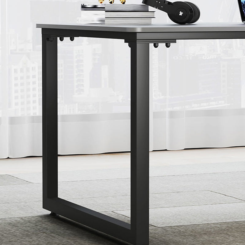 Rectangular Dark Taupe Writing Desk Sled Industrial Office Desk for Home Clearhalo 'furn' 'furn_office_desk' 'Furniture' 'Office Desks' 'Office Furniture' 'office_desk' 6200223