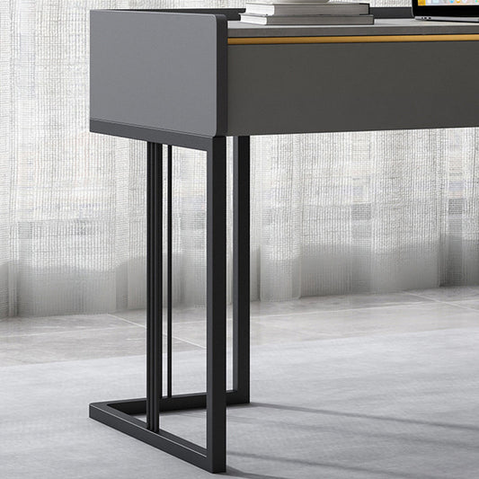 Bureau d'écriture de bureau industriel en marbre Bureau de bureau rectangulaire avec 2 tiroirs