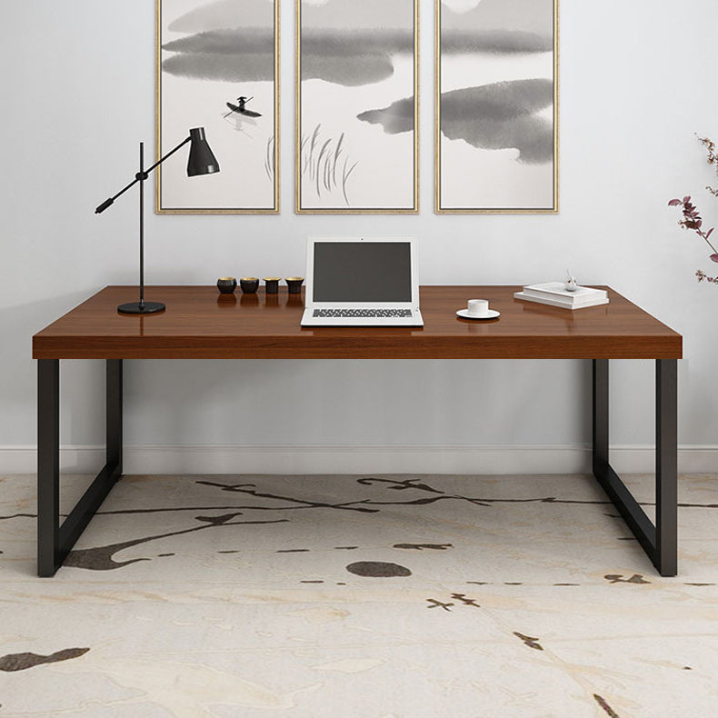 Solid Wood Natural Rectangular Writing Desk Modern Meeting Desk for Office Clearhalo 'furn' 'furn_office_desk' 'Furniture' 'Office Desks' 'Office Furniture' 'office_desk' 6200286