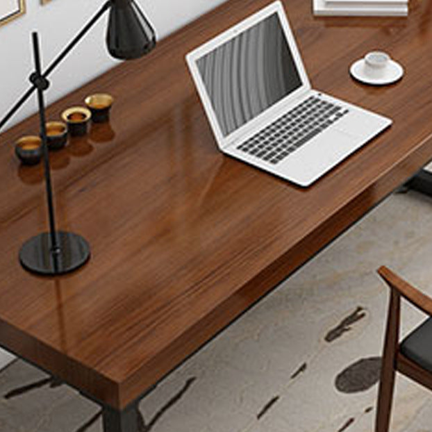 Solid Wood Natural Rectangular Writing Desk Modern Meeting Desk for Office Clearhalo 'furn' 'furn_office_desk' 'Furniture' 'Office Desks' 'Office Furniture' 'office_desk' 6200292