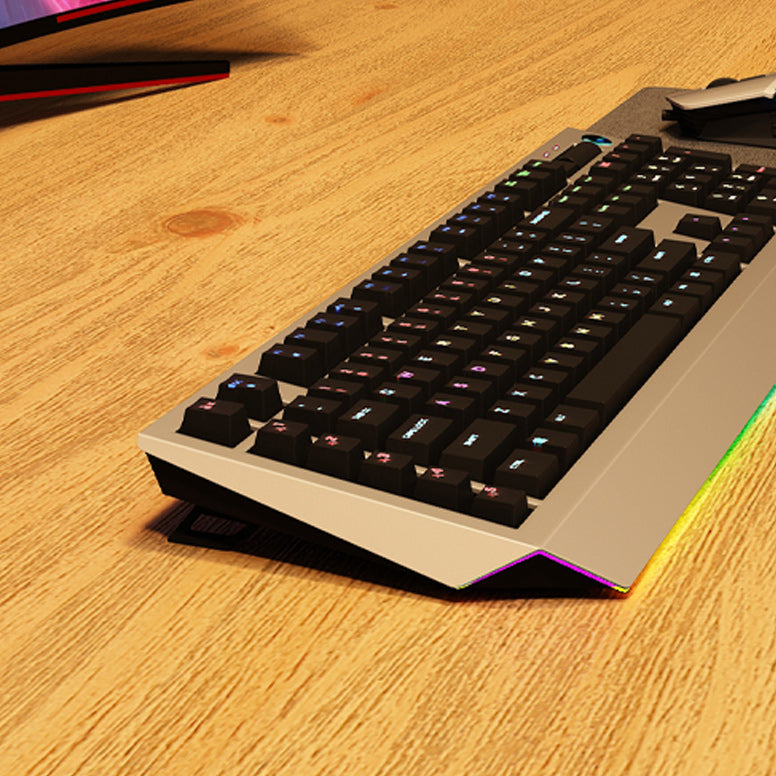 Escritorio de escritura rectangular de madera sólida Home Modern Gaming Desk en natural