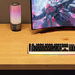 Escritorio de escritura rectangular de madera sólida Home Modern Gaming Desk en natural