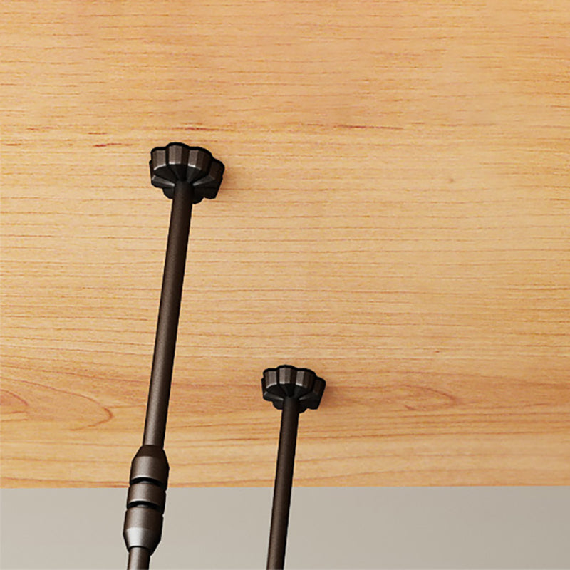 Industriële metalen wijnfles en glazen rek op hangende wijnrek set