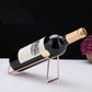 Metal Modern Wine Holder Tabletop Wine Bottle & Glass Rack in Silver/ Gold/ Black