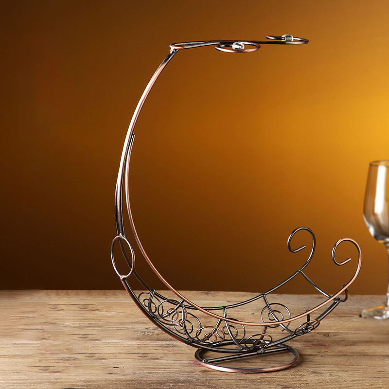 Modern Bike/ Boat/ Tree Metal Wine Racks Tabletop Wine Rack Kit in Brass 12"L x 5"W x 13"H Clearhalo 'furn' 'furn_wine_racks' 'Furniture' 'Kitchen & Dining Furniture' 'Wine Racks' 'wine_racks' 6200768