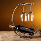 Modern Bike/ Boat/ Tree Metal Wine Racks Tabletop Wine Rack Kit in Brass Clearhalo 'furn' 'furn_wine_racks' 'Furniture' 'Kitchen & Dining Furniture' 'Wine Racks' 'wine_racks' 6200784