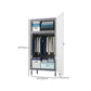 Cloth Cabinet Steel Pipe Wardrobe Cabinet, Modern 3-door Wardrobe Armoire Clearhalo 'Armoires & Wardrobes' 'armoires_wardrobes' 'Bedroom Furniture' 'furn' 'furn_armoires_wardrobes' 'Furniture' 6200836