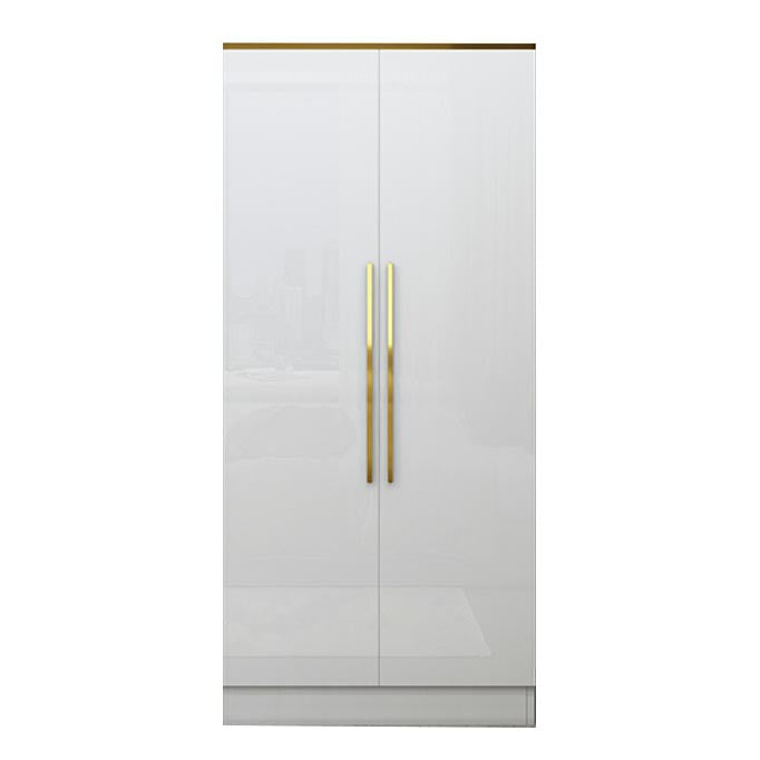 Armoire européenne moderne simple filet rouge luxe luxe petite chambre familiale