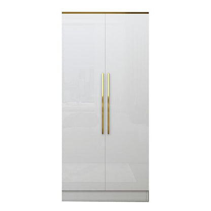 Armoire européenne moderne simple filet rouge luxe luxe petite chambre familiale