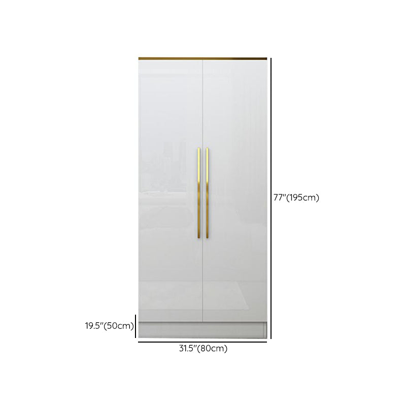 Armoire européenne moderne simple filet rouge luxe luxe petite chambre familiale