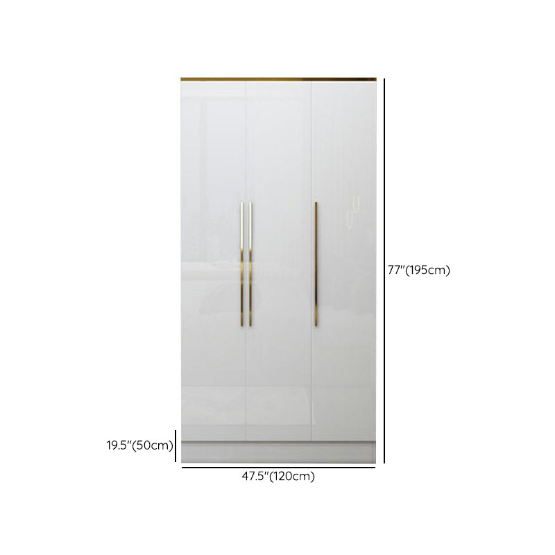 Armoire européenne moderne simple filet rouge luxe luxe petite chambre familiale