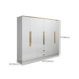 Armoire européenne moderne simple filet rouge luxe luxe petite chambre familiale