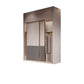 Modern Sliding Door Storage Cabinet Wooden Wardrobe Cabinet with Garment Rod Armories & Top Cabinet Clearhalo 'Armoires & Wardrobes' 'armoires_wardrobes' 'Bedroom Furniture' 'furn' 'furn_armoires_wardrobes' 'Furniture' 6200943