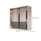 Modern Sliding Door Storage Cabinet Wooden Wardrobe Cabinet with Garment Rod Clearhalo 'Armoires & Wardrobes' 'armoires_wardrobes' 'Bedroom Furniture' 'furn' 'furn_armoires_wardrobes' 'Furniture' 6200956