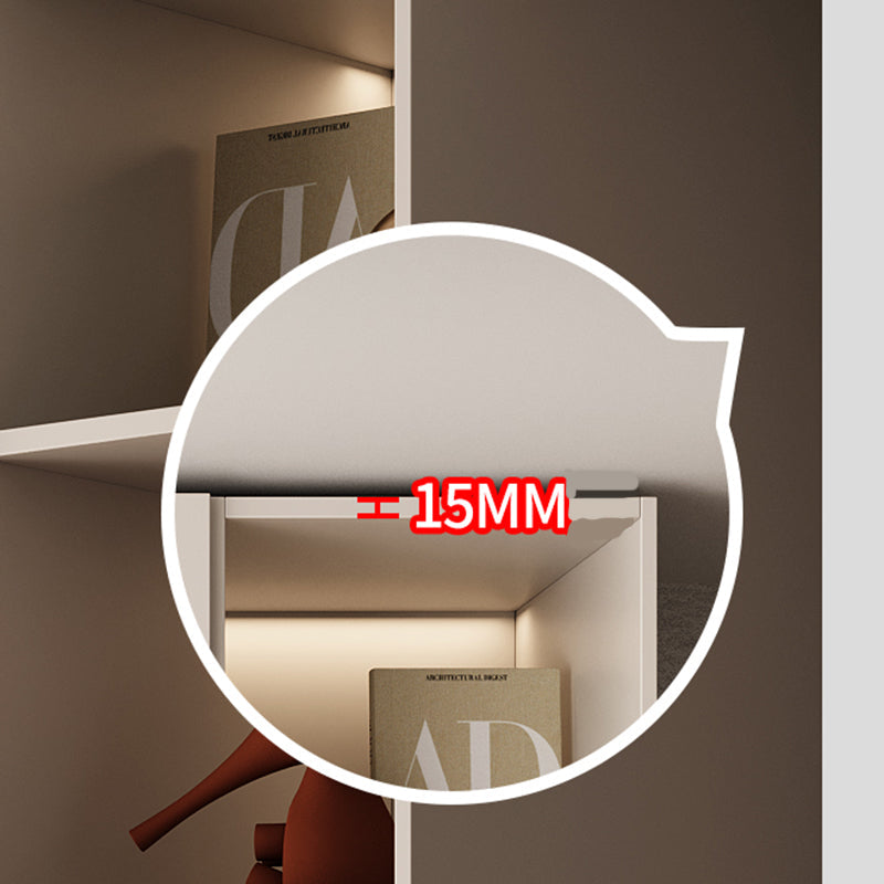 Armoire d'armoire de chambre à coucher de style moderne armoire de rangement en bois avec canne de vêtements