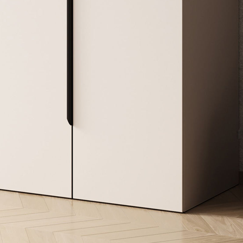 Armoire d'armoire de chambre à coucher de style moderne armoire de rangement en bois avec canne de vêtements