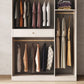 Armoire d'armoire de chambre à coucher de style moderne armoire de rangement en bois avec canne de vêtements