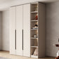 Armoire d'armoire de chambre à coucher de style moderne armoire de rangement en bois avec canne de vêtements