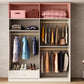 Armoire d'armoire de chambre à coucher de style moderne armoire de rangement en bois avec canne de vêtements