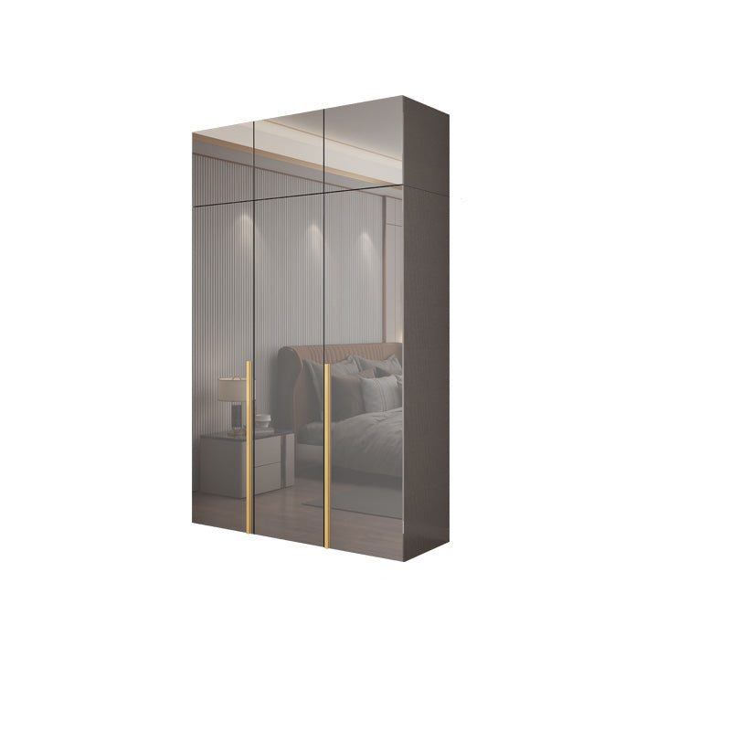 Slaapkamer Moderne opbergkast houten garderobe kast met kledingstaaf