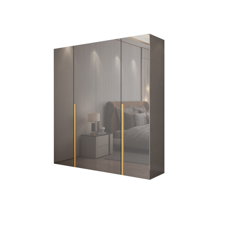 Slaapkamer Moderne opbergkast houten garderobe kast met kledingstaaf