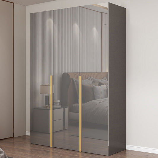 Dormitorio Armario de almacenamiento moderno Armario de madera con varilla de ropa