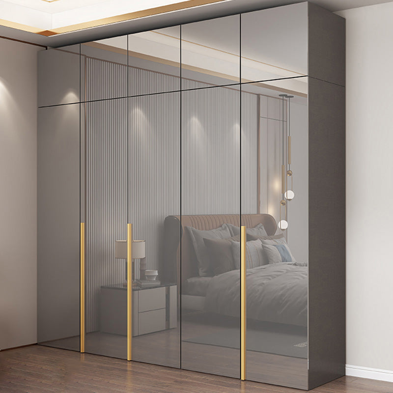 Slaapkamer Moderne opbergkast houten garderobe kast met kledingstaaf