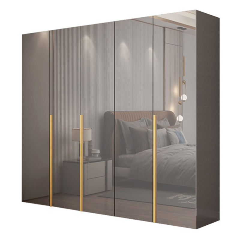 Slaapkamer Moderne opbergkast houten garderobe kast met kledingstaaf