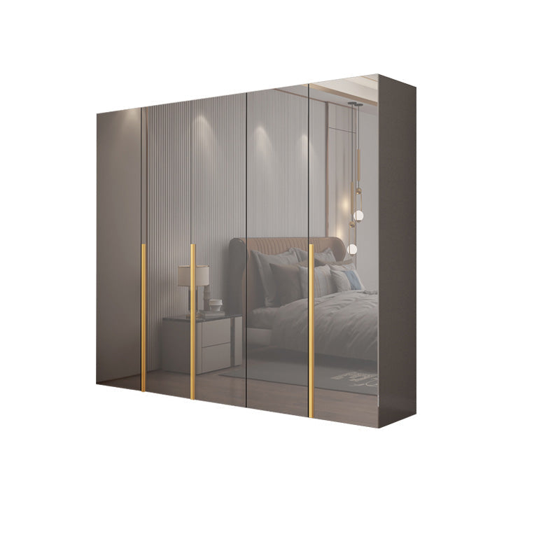 Slaapkamer Moderne opbergkast houten garderobe kast met kledingstaaf