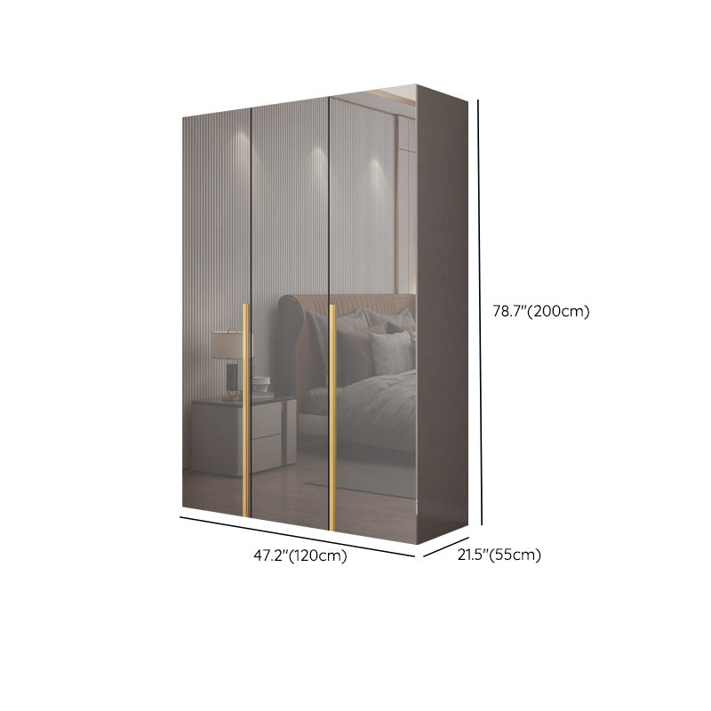 Slaapkamer Moderne opbergkast houten garderobe kast met kledingstaaf