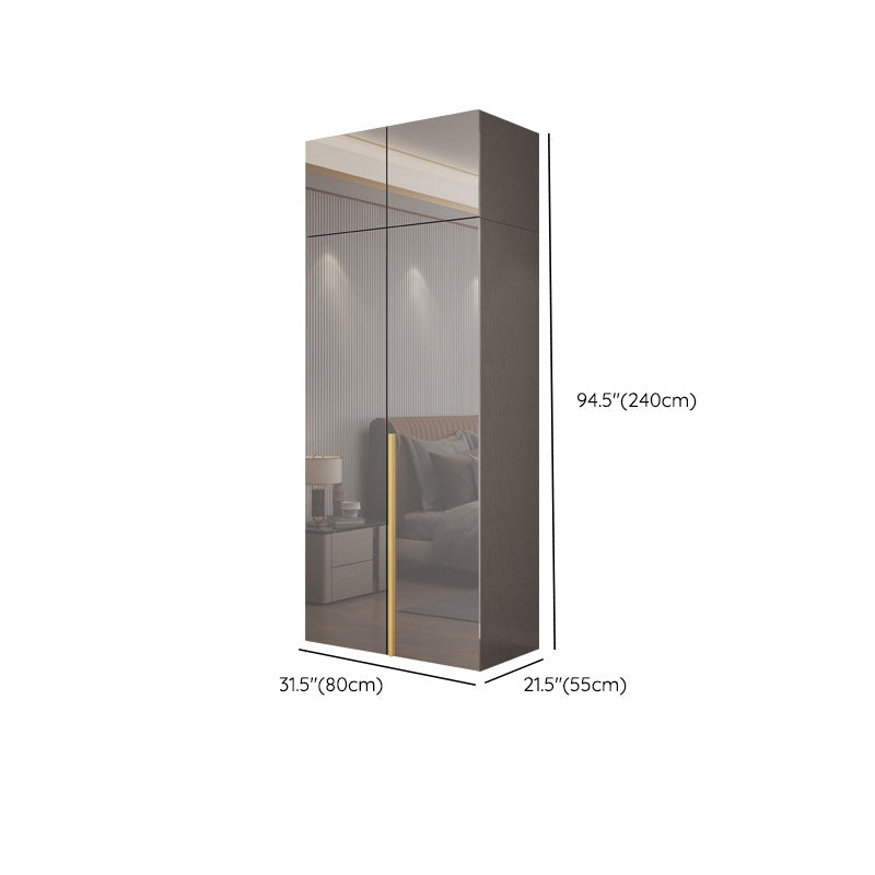 Slaapkamer Moderne opbergkast houten garderobe kast met kledingstaaf