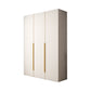 White Colour Wardrobe Contemporary Wooden Wardrobe Closet with Drawer 47"L x 24"W x 79"H Clearhalo 'Armoires & Wardrobes' 'armoires_wardrobes' 'Bedroom Furniture' 'furn' 'furn_armoires_wardrobes' 'Furniture' 6201020