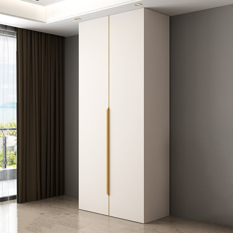 White Colour Wardrobe Contemporary Wooden Wardrobe Closet with Drawer Clearhalo 'Armoires & Wardrobes' 'armoires_wardrobes' 'Bedroom Furniture' 'furn' 'furn_armoires_wardrobes' 'Furniture' 6201022