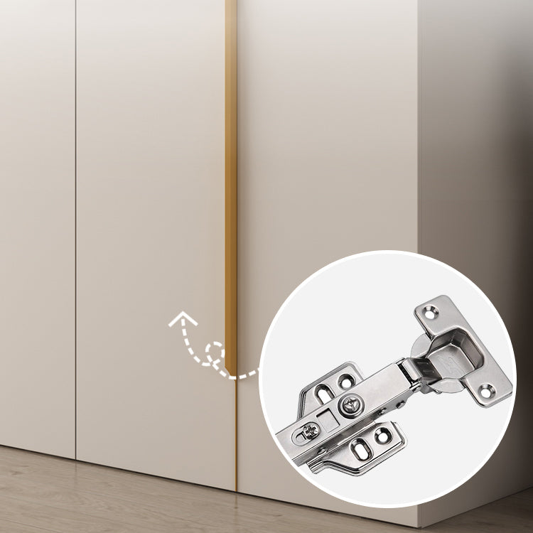 White Colour Wardrobe Contemporary Wooden Wardrobe Closet with Drawer Clearhalo 'Armoires & Wardrobes' 'armoires_wardrobes' 'Bedroom Furniture' 'furn' 'furn_armoires_wardrobes' 'Furniture' 6201026