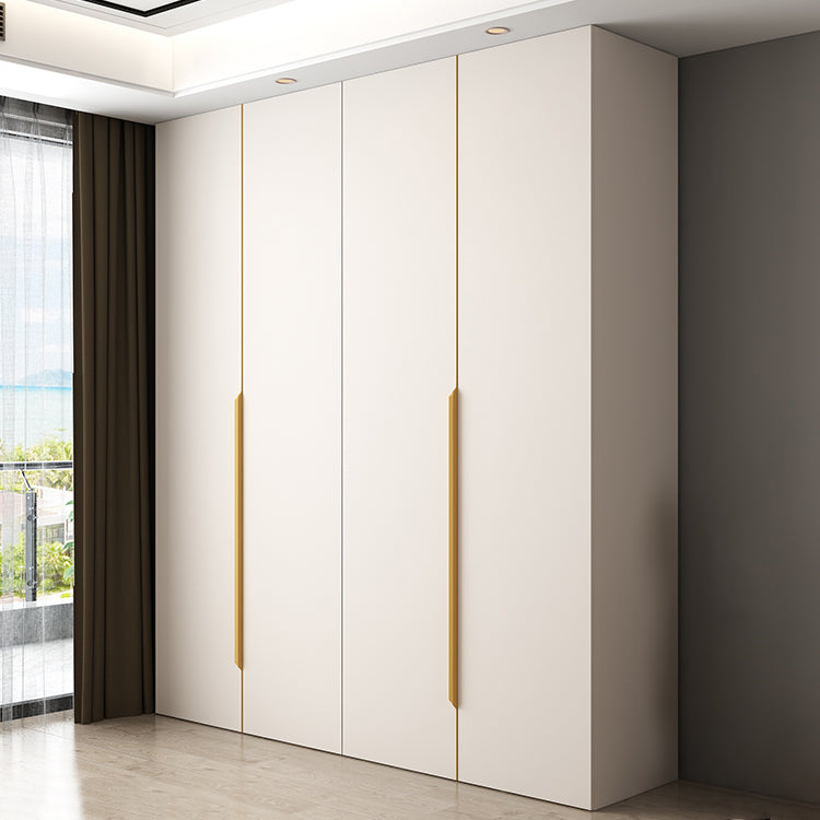 White Colour Wardrobe Contemporary Wooden Wardrobe Closet with Drawer Clearhalo 'Armoires & Wardrobes' 'armoires_wardrobes' 'Bedroom Furniture' 'furn' 'furn_armoires_wardrobes' 'Furniture' 6201032