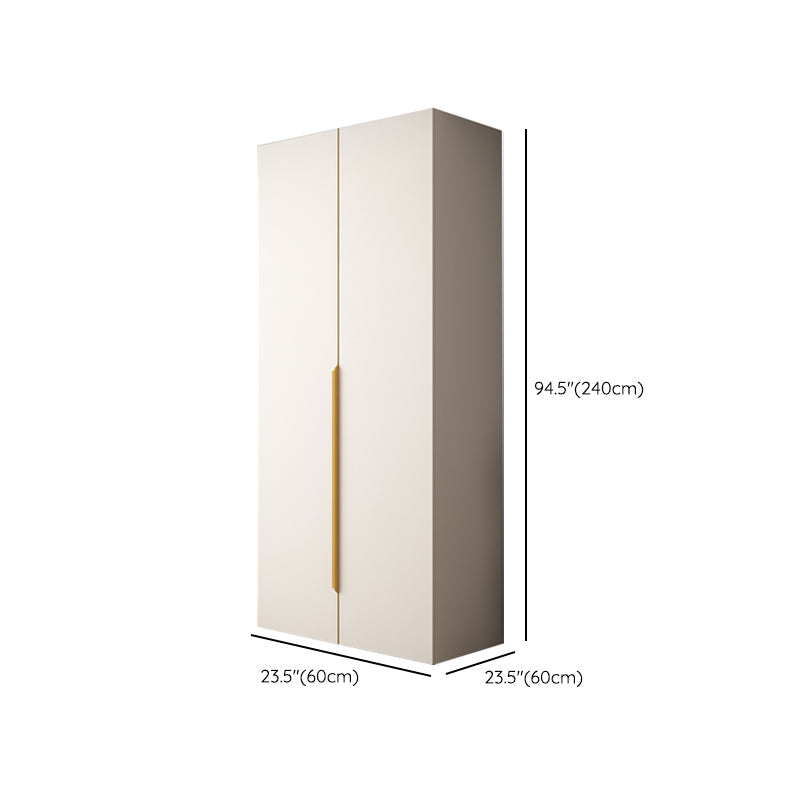 White Colour Wardrobe Contemporary Wooden Wardrobe Closet with Drawer Clearhalo 'Armoires & Wardrobes' 'armoires_wardrobes' 'Bedroom Furniture' 'furn' 'furn_armoires_wardrobes' 'Furniture' 6201039