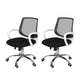 Modern Desk Chair Lumbar Support Mesh Mid-Back Office Chair in Black 2 Piece Set Clearhalo 'furn' 'furn_office_chair' 'Furniture' 'Office Chairs' 'Office Furniture' 'office_chair' 6201091