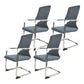 22"W Contemporary Desk Chair Breathable AirGrid Fixed Arms Office Chair Grey 4 Piece Set Clearhalo 'furn' 'furn_office_chair' 'Furniture' 'Office Chairs' 'Office Furniture' 'office_chair' 6201107