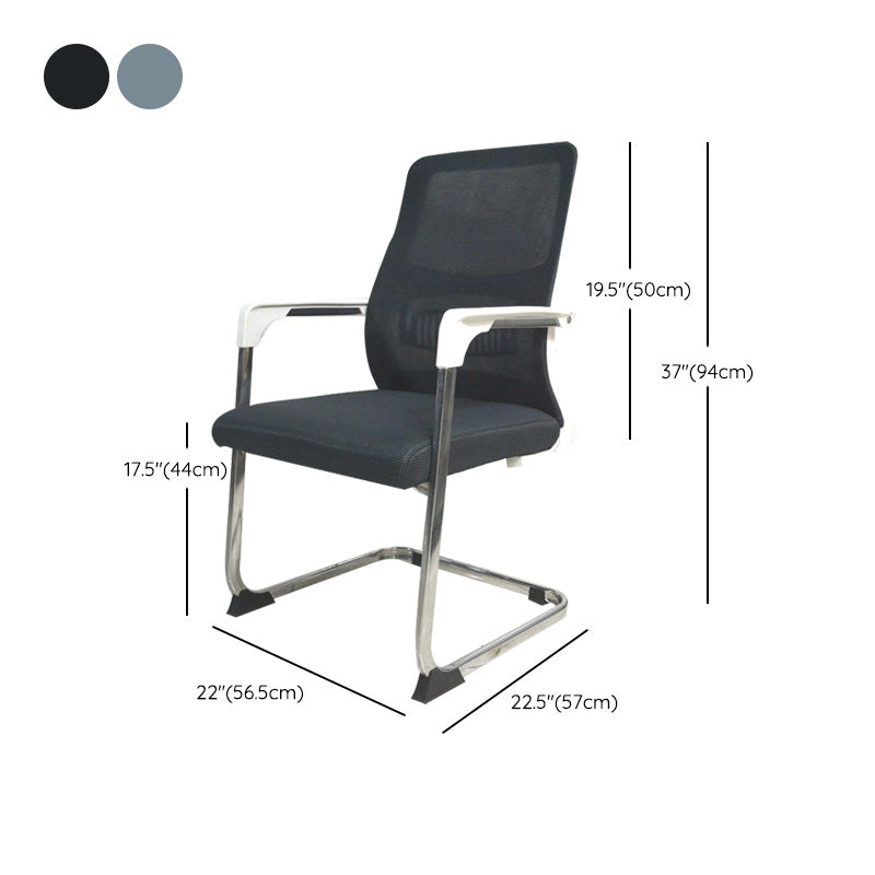 22"W Contemporary Desk Chair Breathable AirGrid Fixed Arms Office Chair Clearhalo 'furn' 'furn_office_chair' 'Furniture' 'Office Chairs' 'Office Furniture' 'office_chair' 6201121