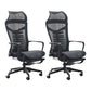 Modern Mesh Desk Chair Black High-Back Office Chair with Wheels Black 2 Piece Set Clearhalo 'furn' 'furn_office_chair' 'Furniture' 'Office Chairs' 'Office Furniture' 'office_chair' 6201123