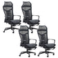 Modern Mesh Desk Chair Black High-Back Office Chair with Wheels Black 4 Piece Set Clearhalo 'furn' 'furn_office_chair' 'Furniture' 'Office Chairs' 'Office Furniture' 'office_chair' 6201124