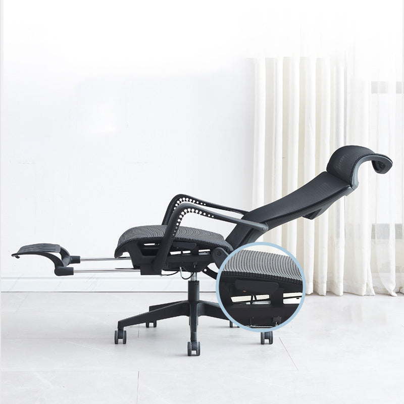 Modern Mesh Desk Chair Black High-Back Office Chair with Wheels Clearhalo 'furn' 'furn_office_chair' 'Furniture' 'Office Chairs' 'Office Furniture' 'office_chair' 6201125