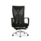 Modern Mesh Desk Chair Black High-Back Office Chair with Wheels Textured Black 1 Piece Clearhalo 'furn' 'furn_office_chair' 'Furniture' 'Office Chairs' 'Office Furniture' 'office_chair' 6201138