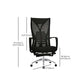 Modern Mesh Desk Chair Black High-Back Office Chair with Wheels Clearhalo 'furn' 'furn_office_chair' 'Furniture' 'Office Chairs' 'Office Furniture' 'office_chair' 6201145